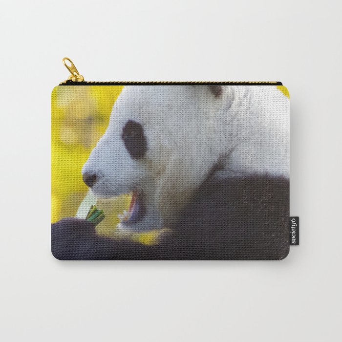 China Photography - Panda Eating Plants Under A Tree Carry-All Pouch