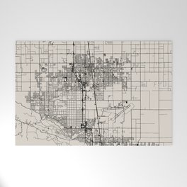 Lancaster USA - Aesthetic City Map - Black and White Welcome Mat