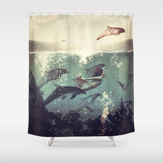 My favourite morning race Shower Curtain