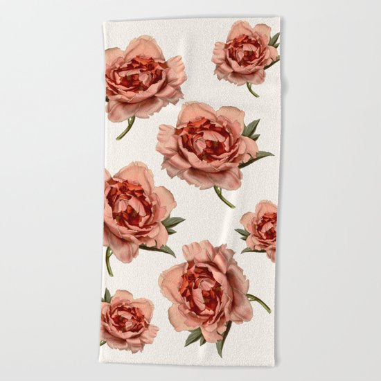 Roses Beach Towel