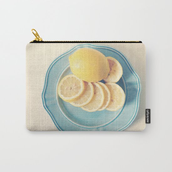 Lemons on Blue Carry-All Pouch