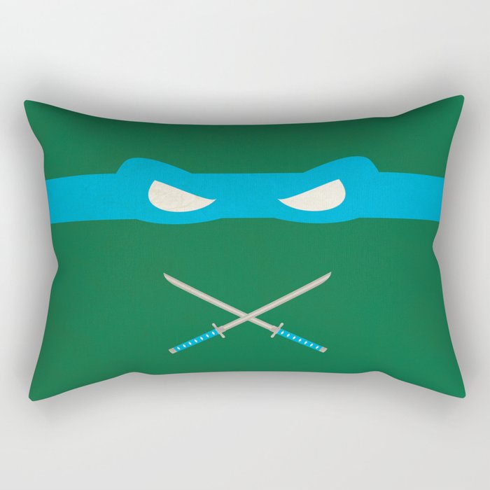 Blue Ninja Turtles Leonardo Rectangular Pillow