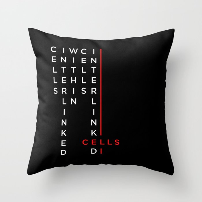 Cells / Interlinked Throw Pillow