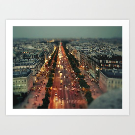 champs elysees Art Print