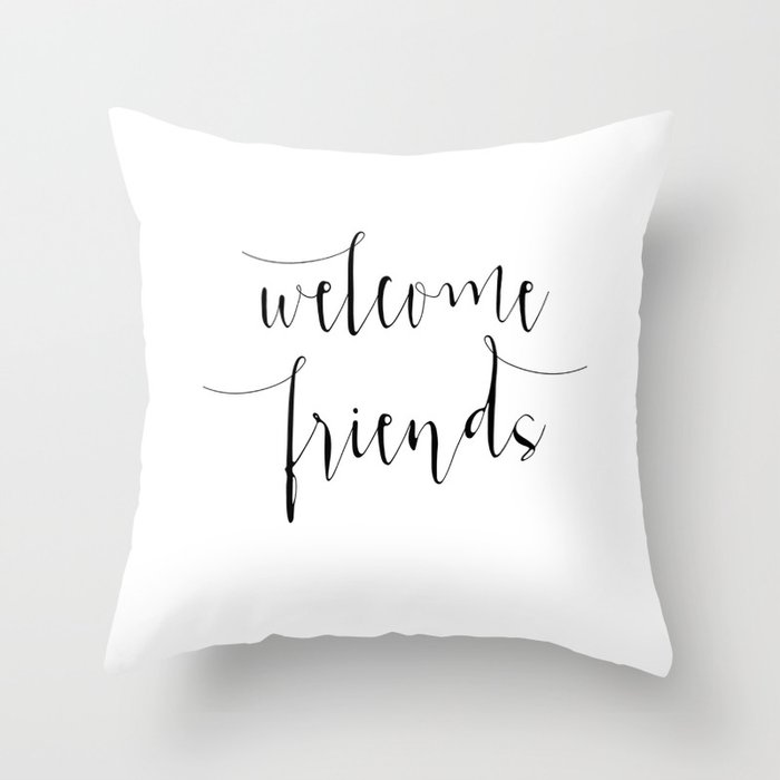 Welcome 2025 friends pillow