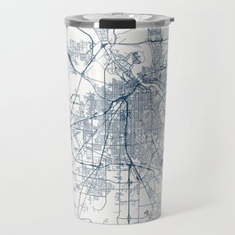 Shreveport City - USA - City Map Design Travel Mug