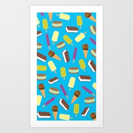 ice cream Art Print