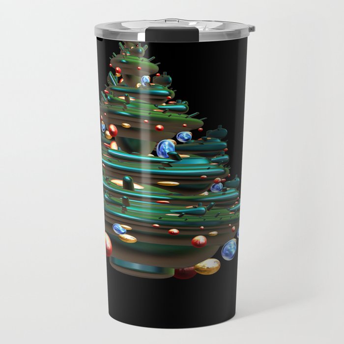 Fractal Christmas Tree Travel Mug