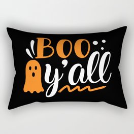 Boo Y'all Funny Cute Halloween Ghost Rectangular Pillow