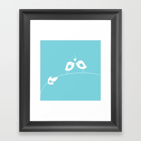 Love Birds Framed Art Print
