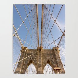 Brooklyn Bridge Travel Photography | New York City Views #2 Poster