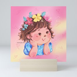 Cute Girl Mini Art Print
