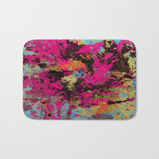 Express Yourself IV - Abstract, oil painting Bath Mat