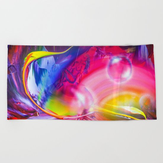Relaxed into the weekend Beach Towel