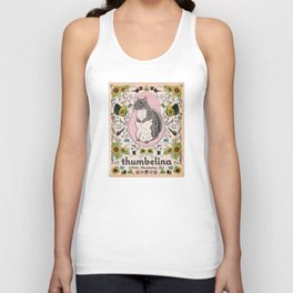 Little Thumbelina Girl: Thumb's Favorite Things in Color Unisex Tank Top