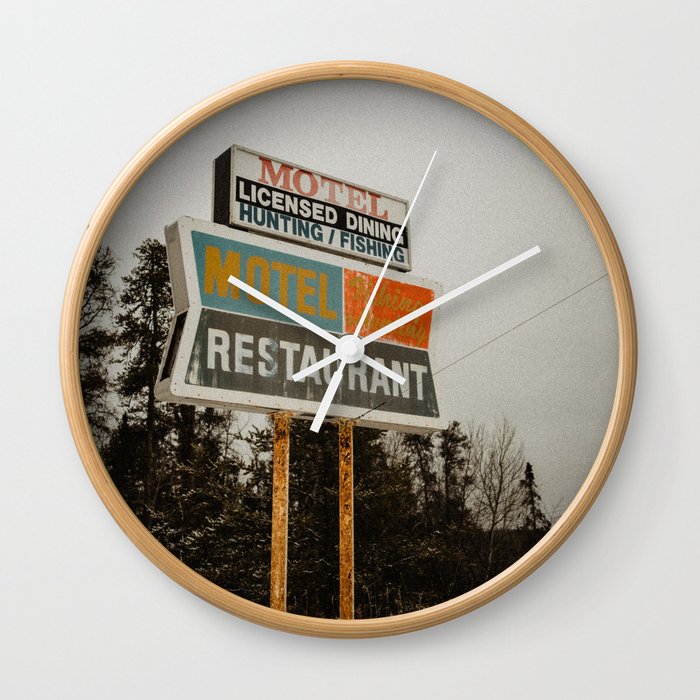 Closed For Business on the Highway Wall Clock