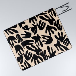 Black and Cream Matisse Picnic Blanket