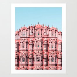 Hawa Mahal, Pink Palace | Jaipur, Rajasthan, India Art Print