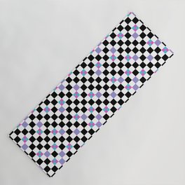 Checks in Checks // Pink & Blue Slices Yoga Mat