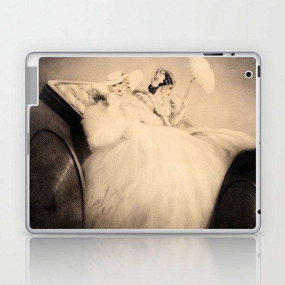 On the Champs Elysees by Louis Icart Laptop & iPad Skin