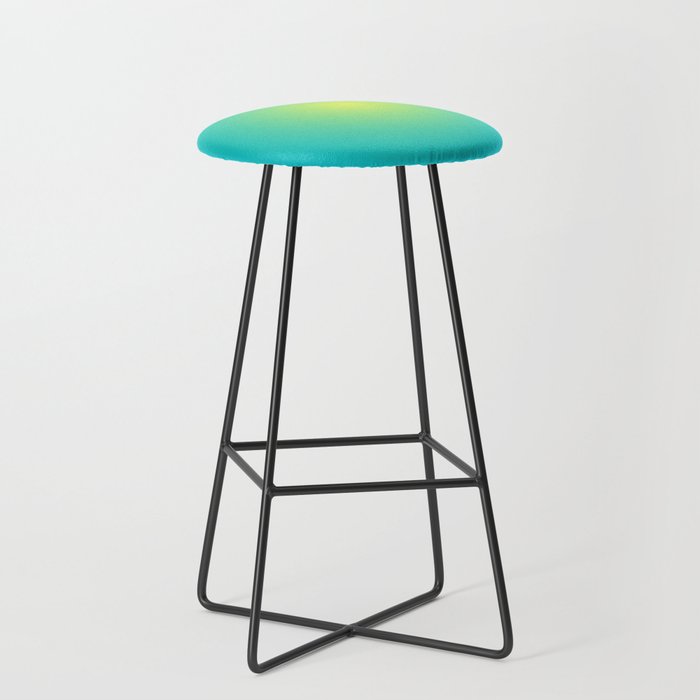 Space Gradient in Turquoise Bar Stool