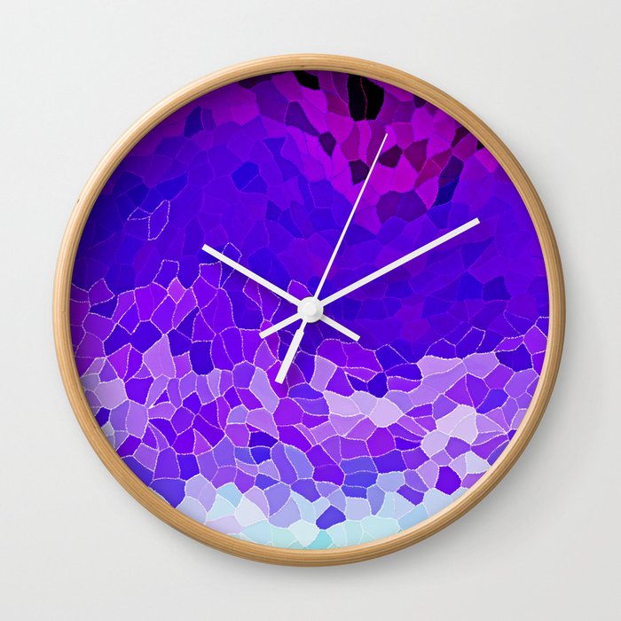 Invite To Lilac Wall Clock By Catspaws Society6