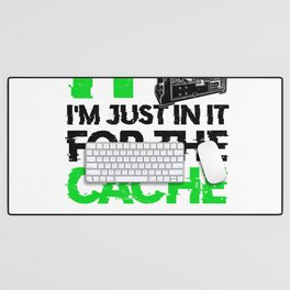 IT I'm just in it for the cache - database Desk Mat