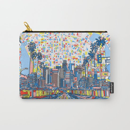 los angeles city skyline Carry-All Pouch