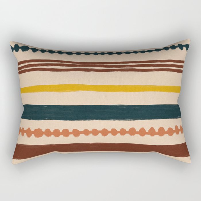 Mix of Stripes #6 Rectangular Pillow