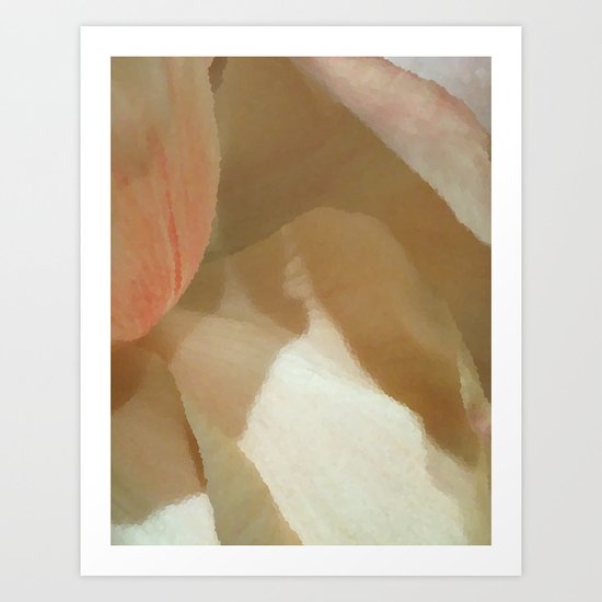 Soft and Pale - Peonies Art Print