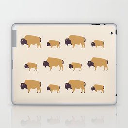 Bison And Baby (Autumn) Laptop Skin