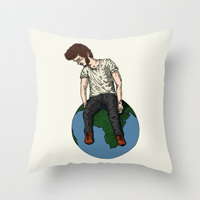 The Tallest Man on Earth Throw Pillow