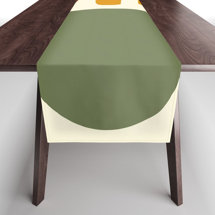 Abstract shapes colorblock collection 3 Table Runner