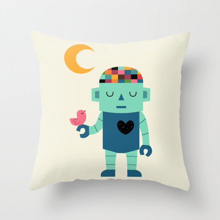 Robot Dreams Throw Pillow