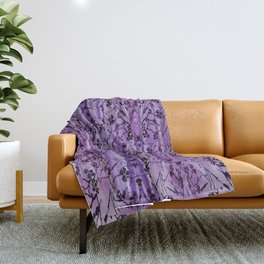 Jasmine G Lavender Purple Throw Blanket