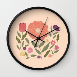 For Keep Florals Wall Clock | Bouquetartwork, Colorfultulips, Flowerpatternsart, Drawing, Springflowers, Digital, Artwork, Bouquetflowers, Flowers, Colorfulflorals 