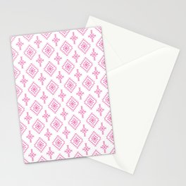 Pink Native American Tribal Pattern Stationery Card