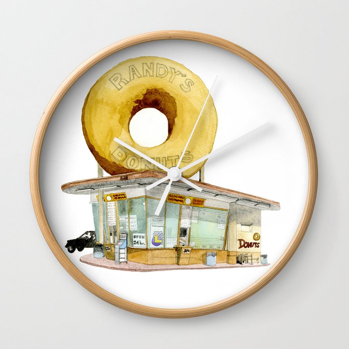 Randy's Donuts Wall Clock