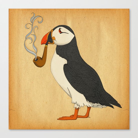 Puffin' Canvas Print