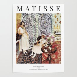 Henri Matisse - Moorish Screen - Exhibition Poster Poster