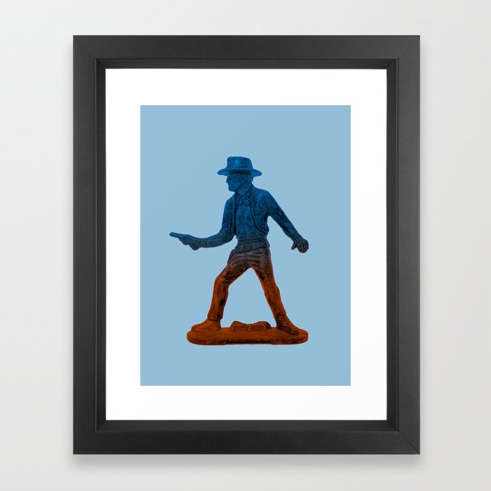 Toy Cowboy Framed Art Print