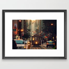 Cable car - San Francisco, CA Framed Art Print