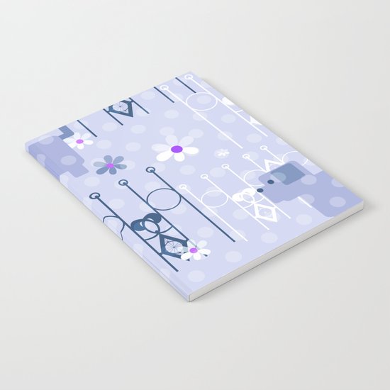 Blue pattern with puppy . Notebook