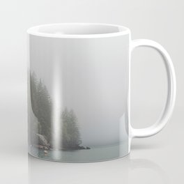 Foggy morning at the lake Coffee Mug