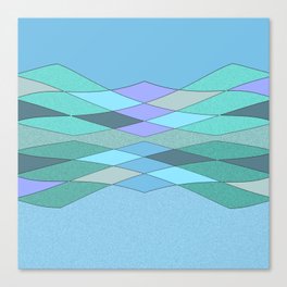 Squeeze (blue) Canvas Print
