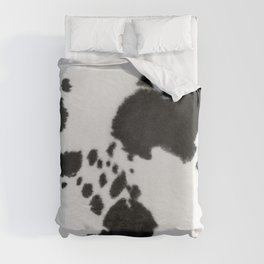 Black And White Howdy Cowhide (xii 2021) Duvet Cover