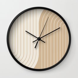 Two Tone Line Curvature LXV Wall Clock