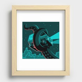Cthulhu vs. Mystery Inc. Recessed Framed Print