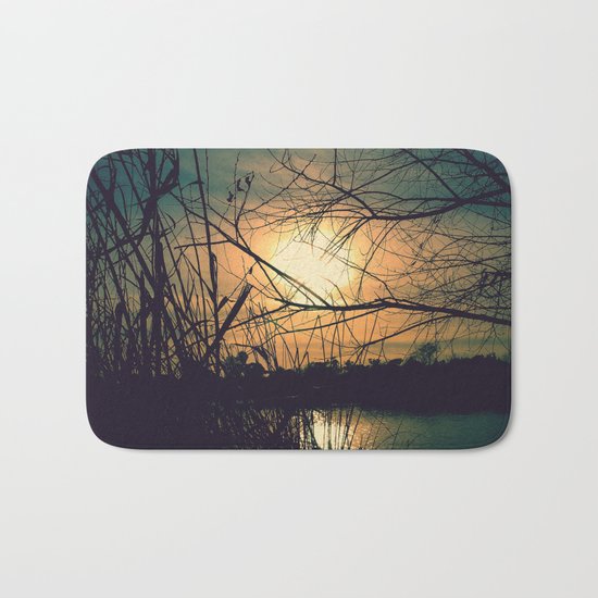 Spring Sunset Bath Mat