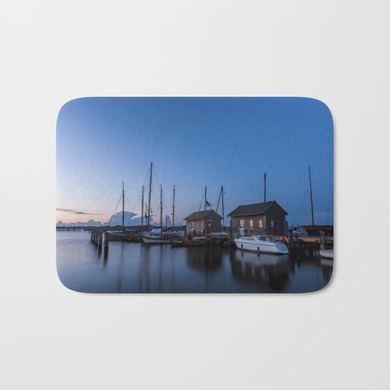 Blue Evening - After sundown at the coast Bath Mat